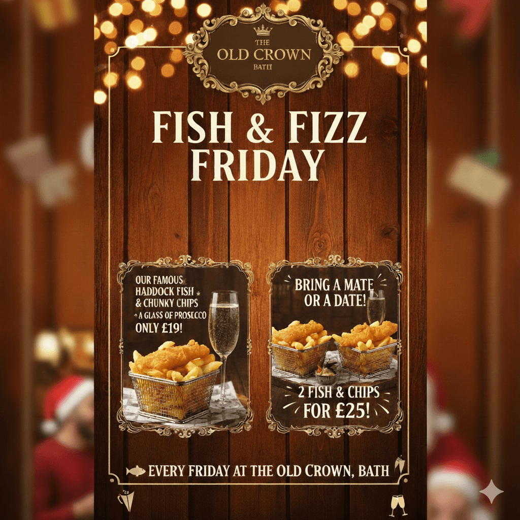 Fish and Fizz Friday - Every Friday